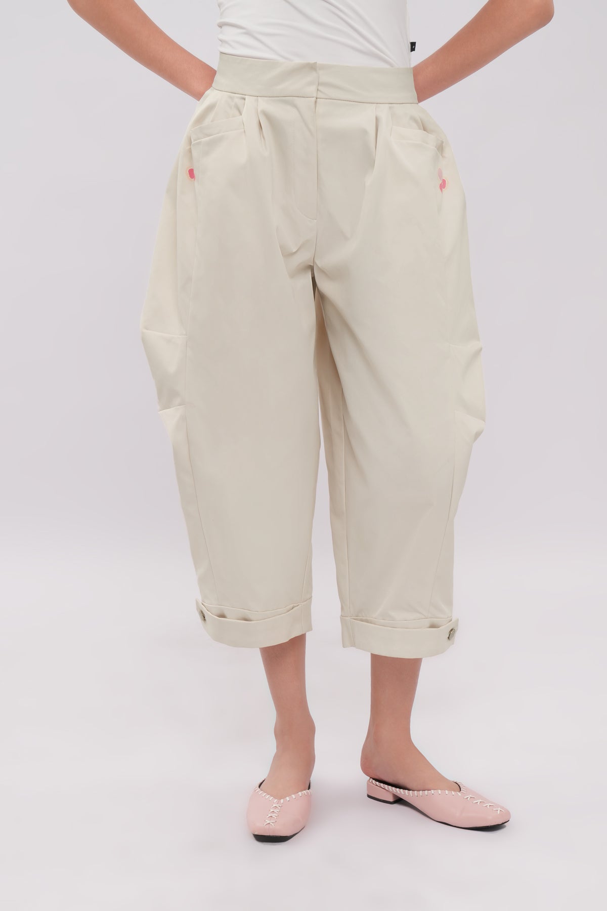 Raya Barrel Pants - Butter