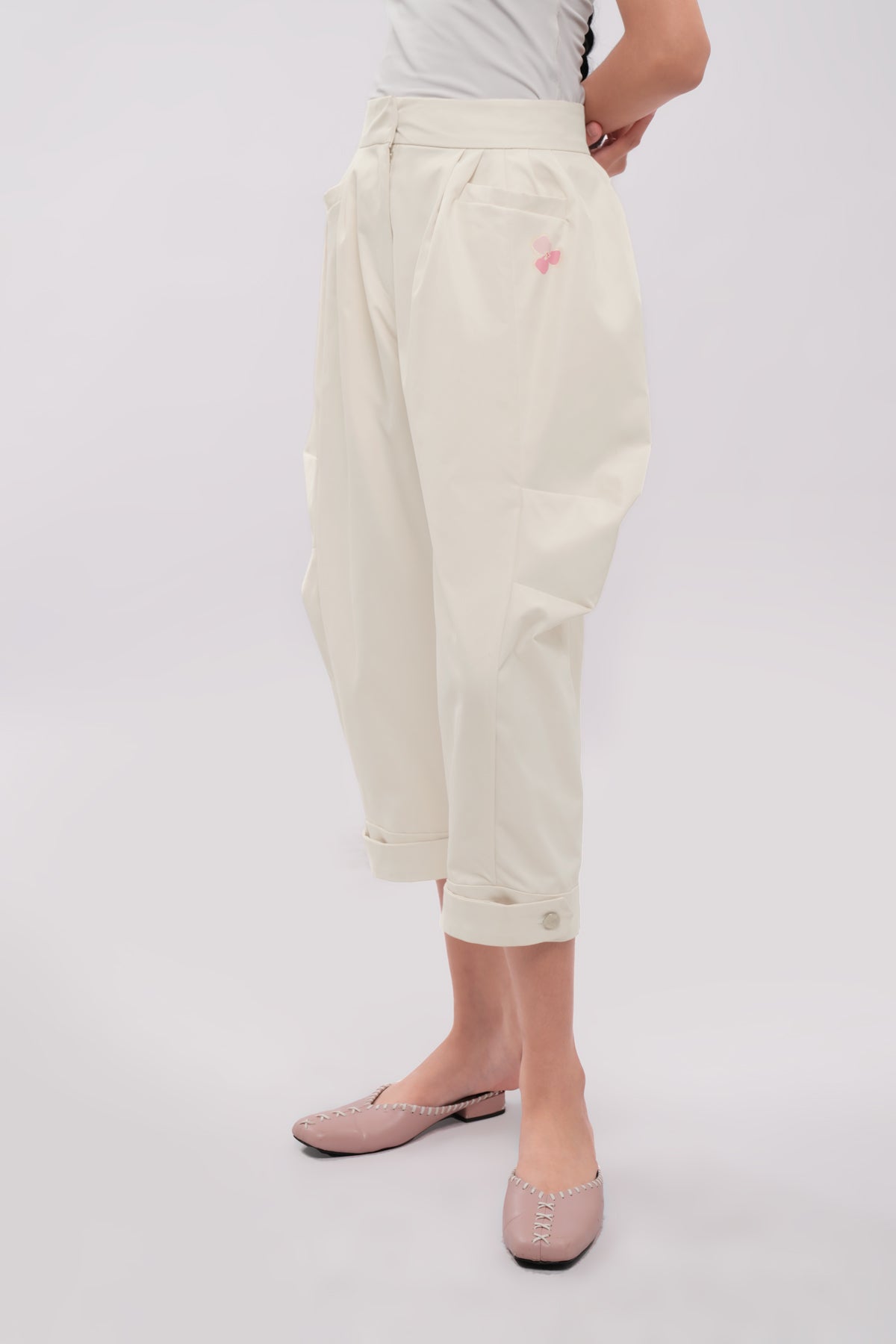 Raya Barrel Pants - Butter