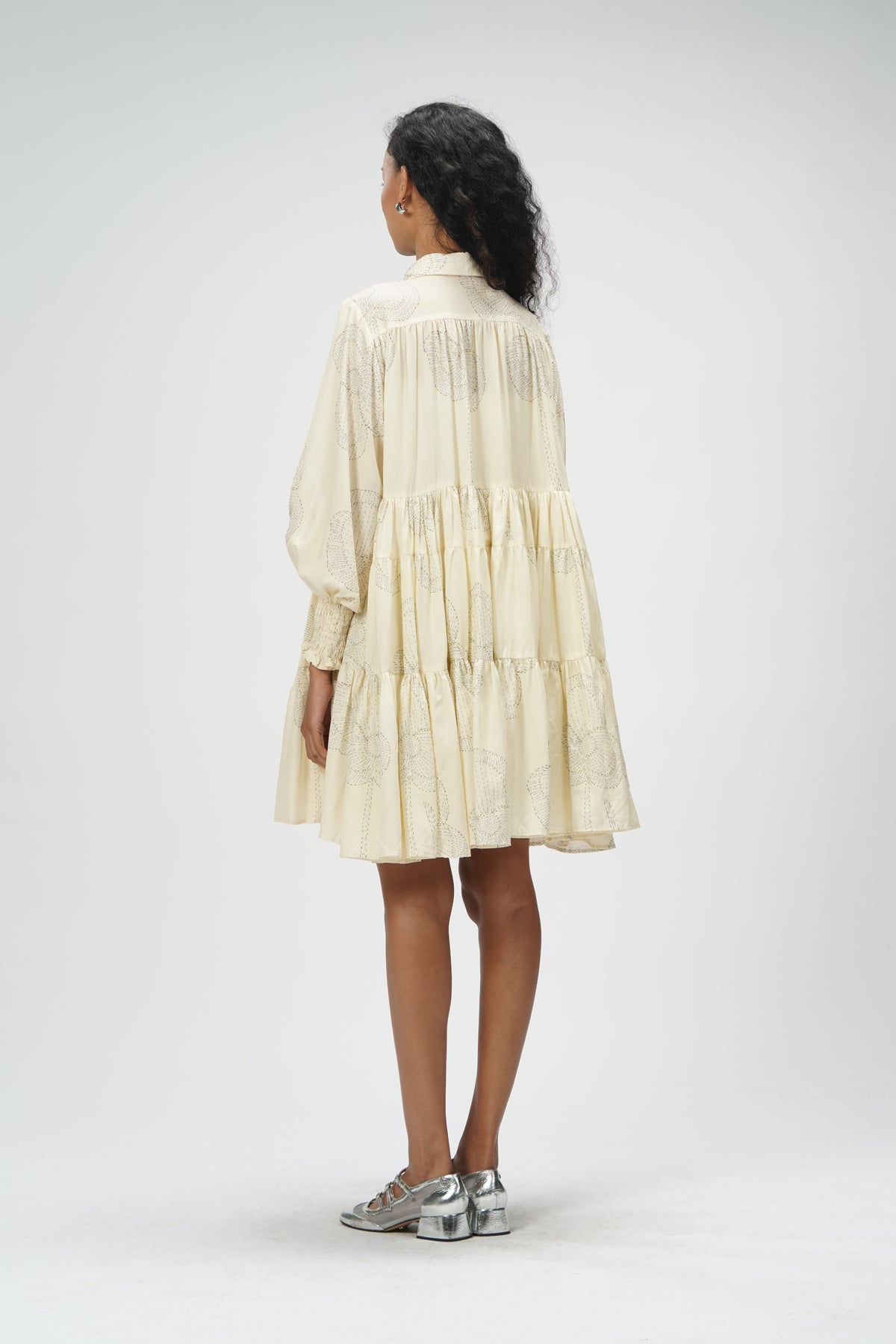 Renne Tiered Dress - Milk