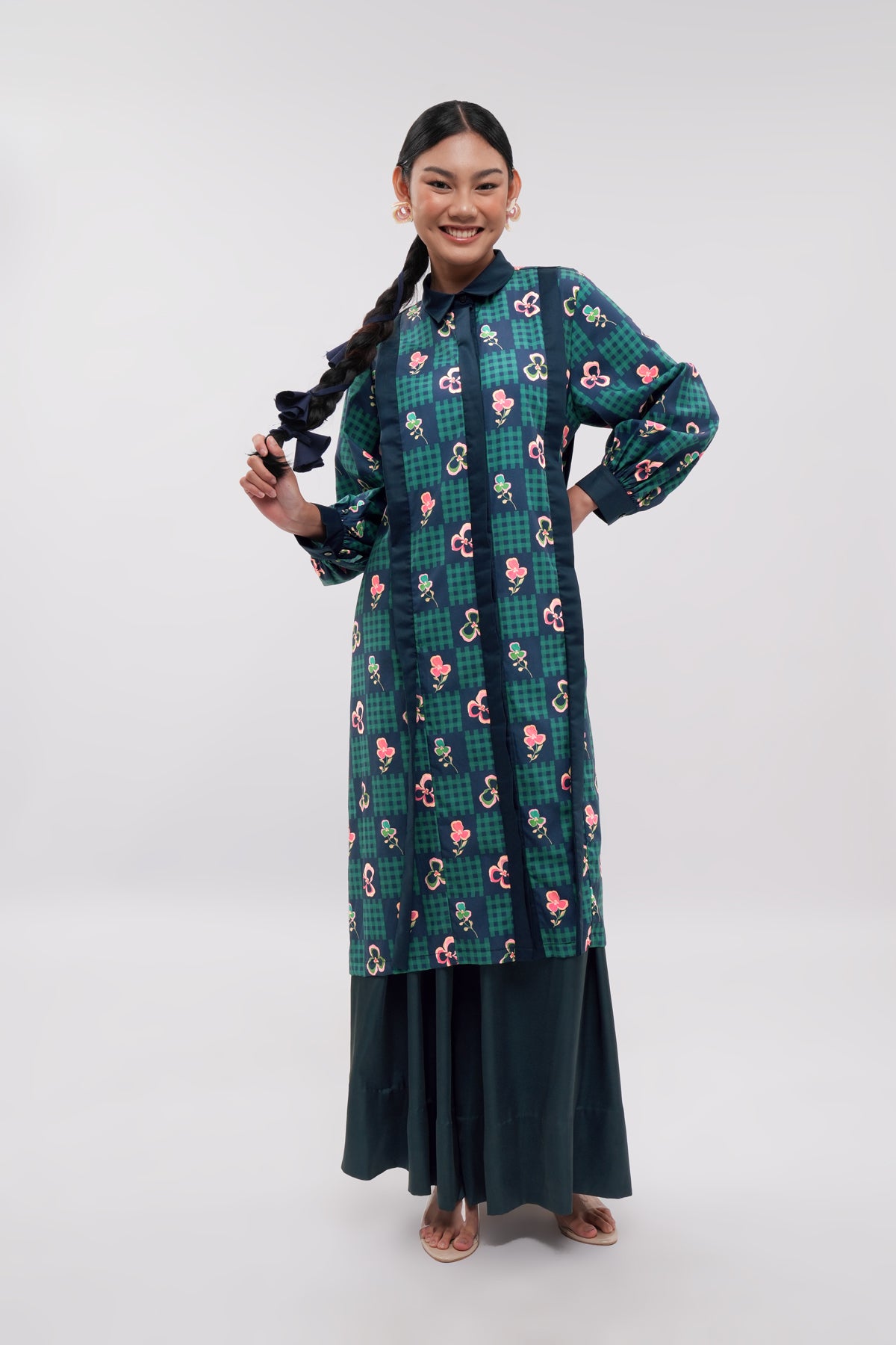 Orelle Slit Dress - Blume