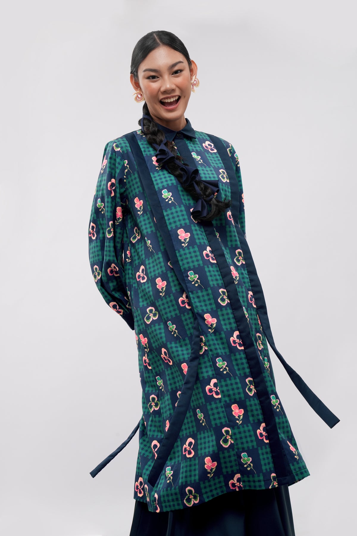 Orelle Slit Dress - Blume