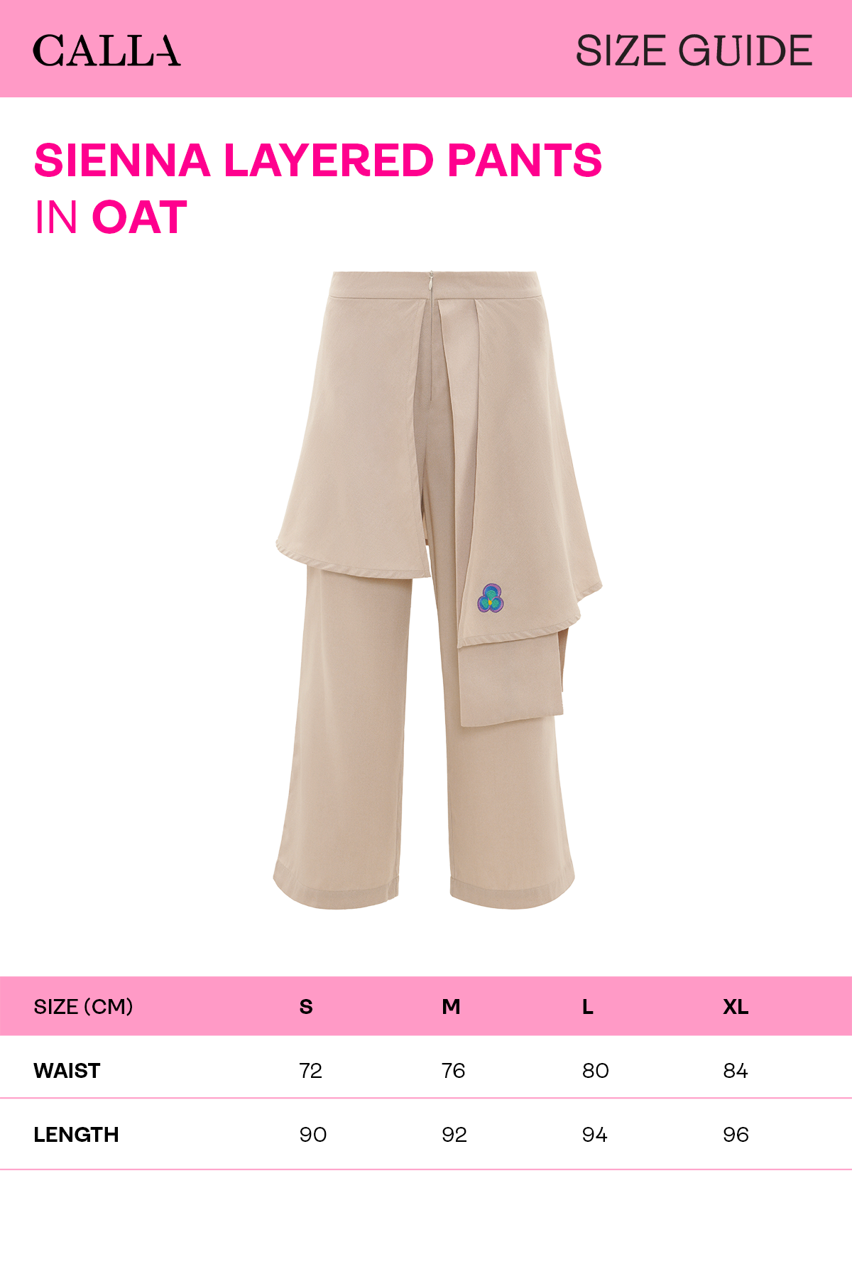 Sienna Layered Pants - Oat