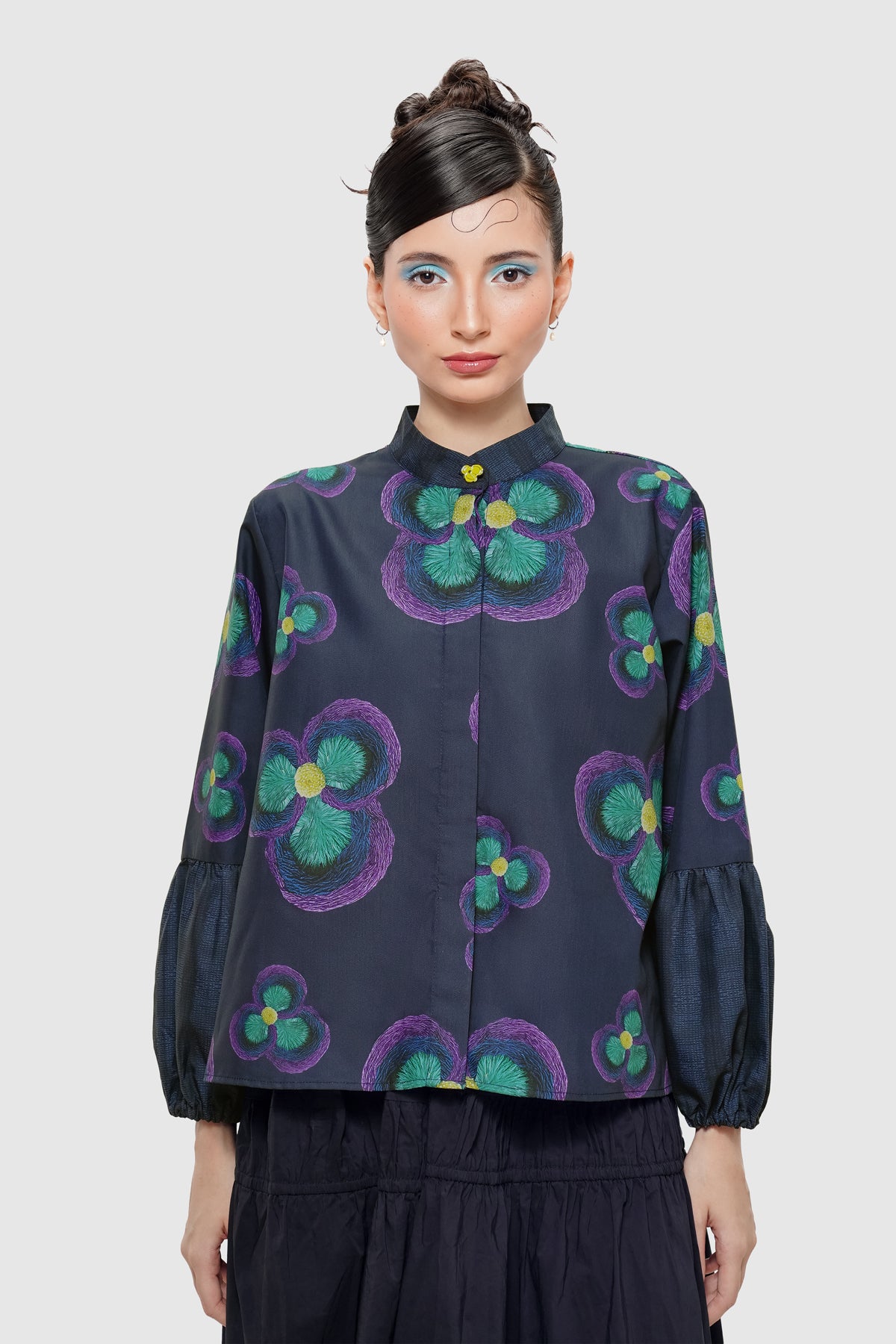 Stellar Half Puff Shirt - Nocturne
