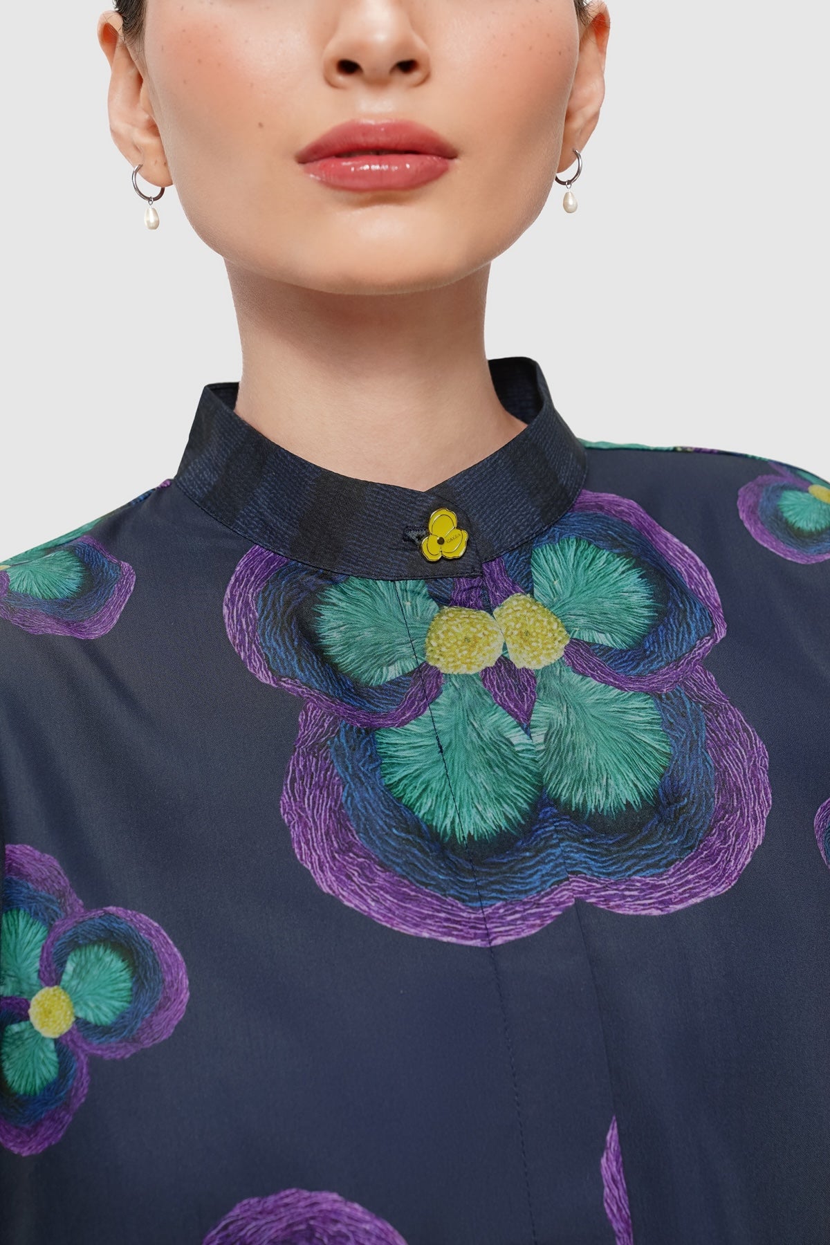 Stellar Half Puff Shirt - Nocturne