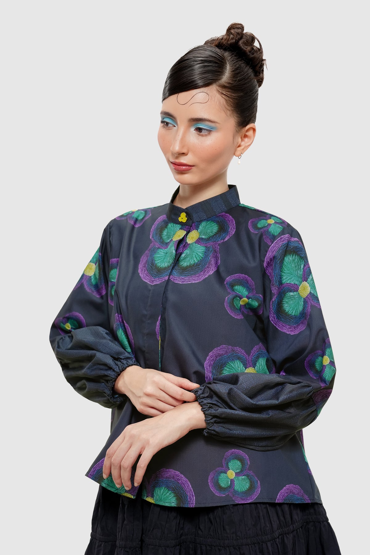 Stellar Half Puff Shirt - Nocturne