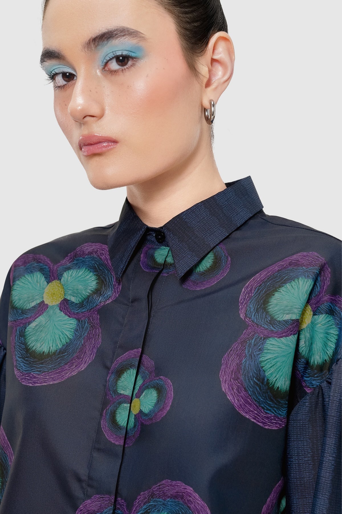 Stellar Long Puff Shirt - Nocturne