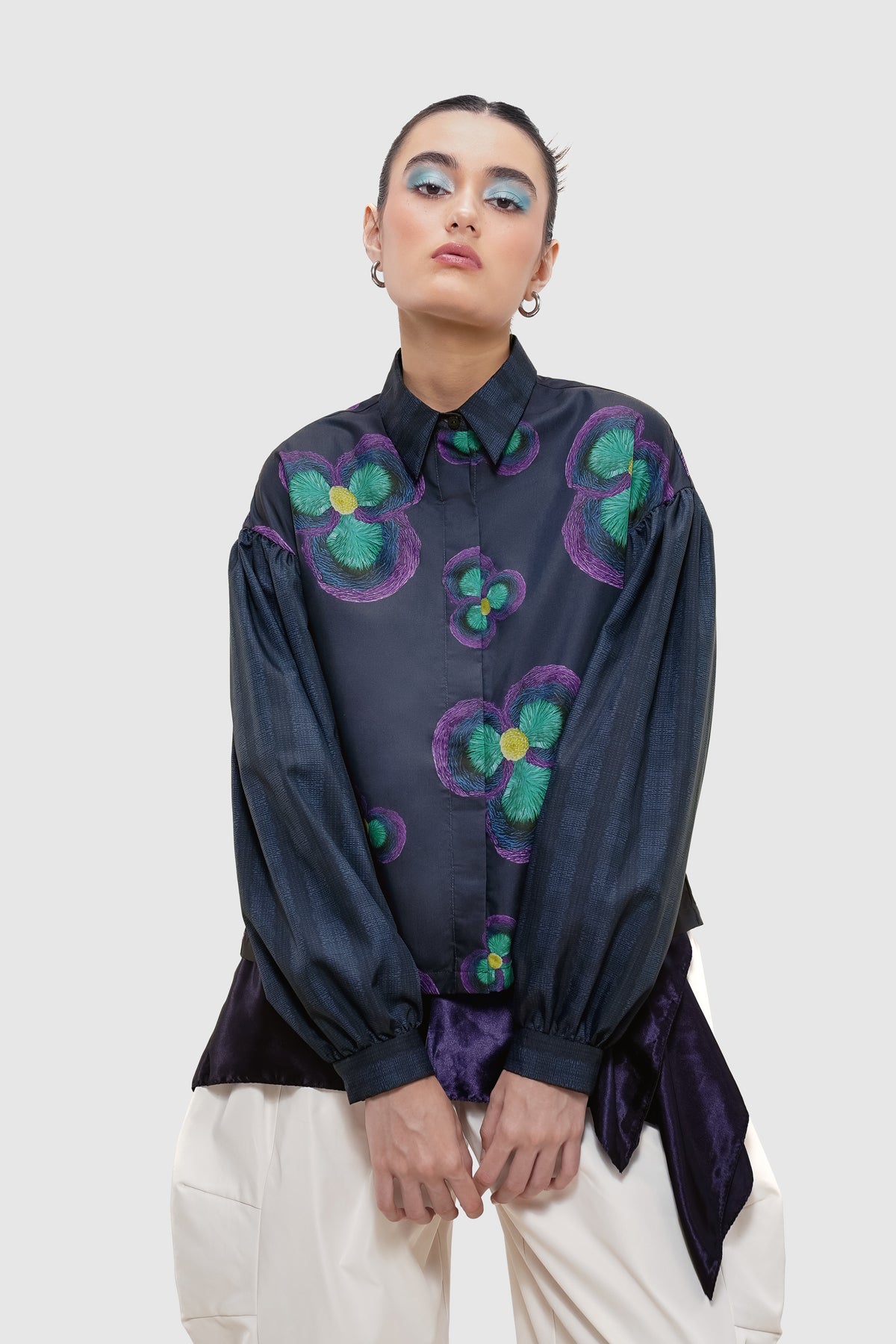 Stellar Long Puff Shirt - Nocturne