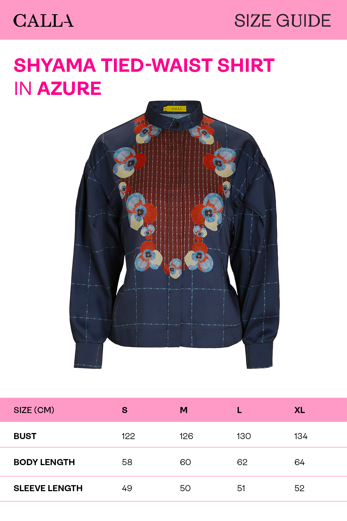 Shyama Tied-Waist Shirt - Azure