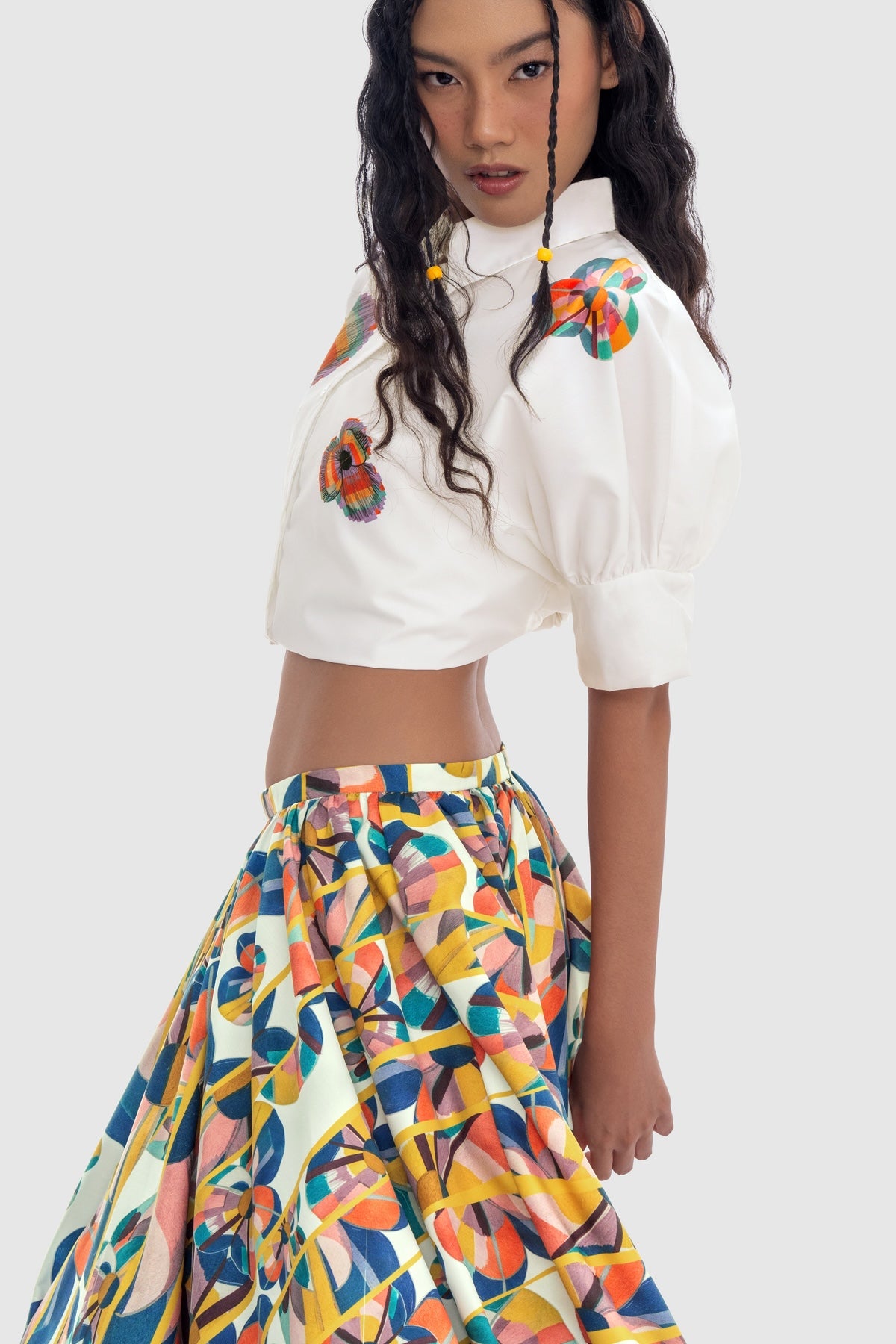 Solstice Gathered Skirt - Prism