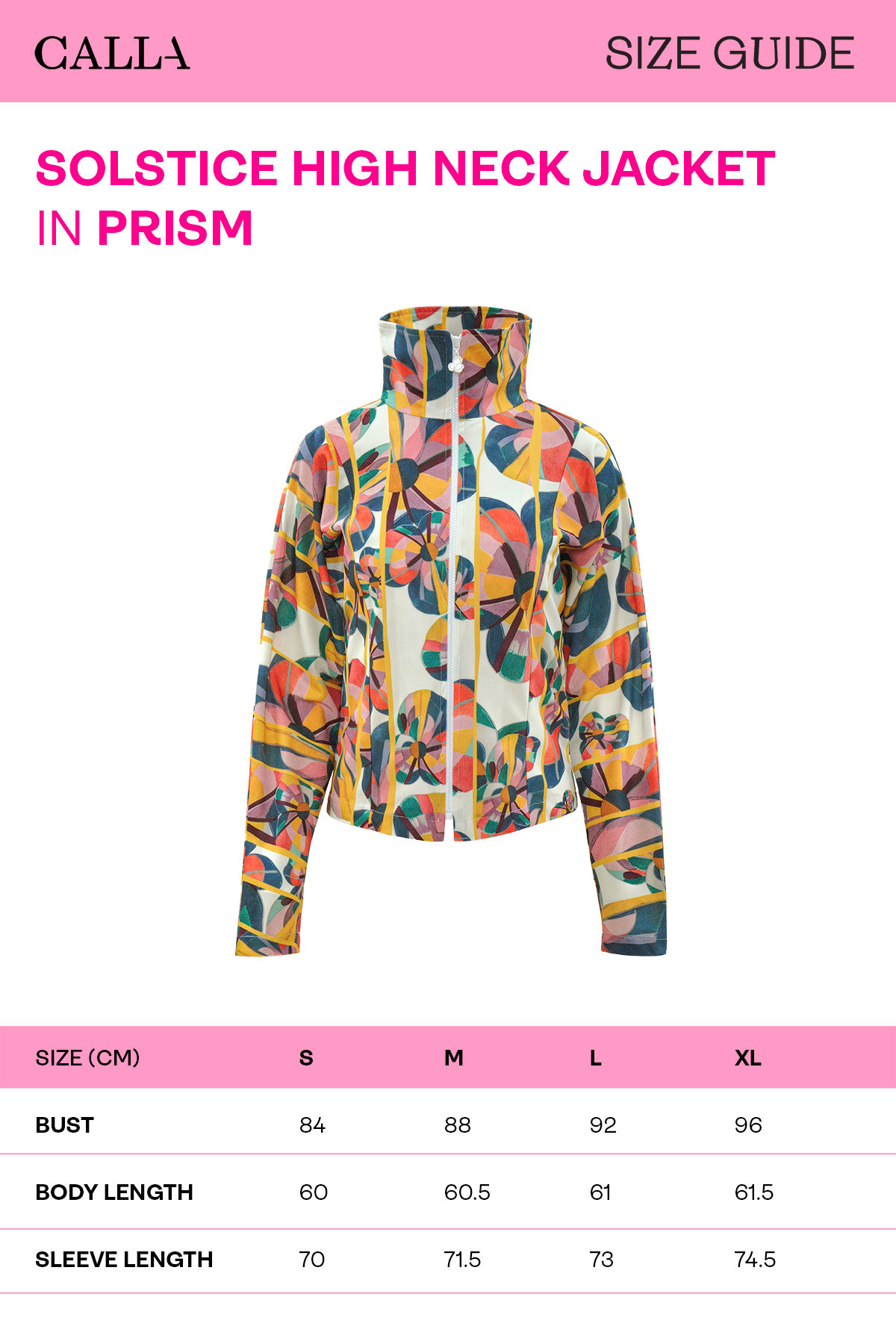 Solstice High Neck Jacket - Prism