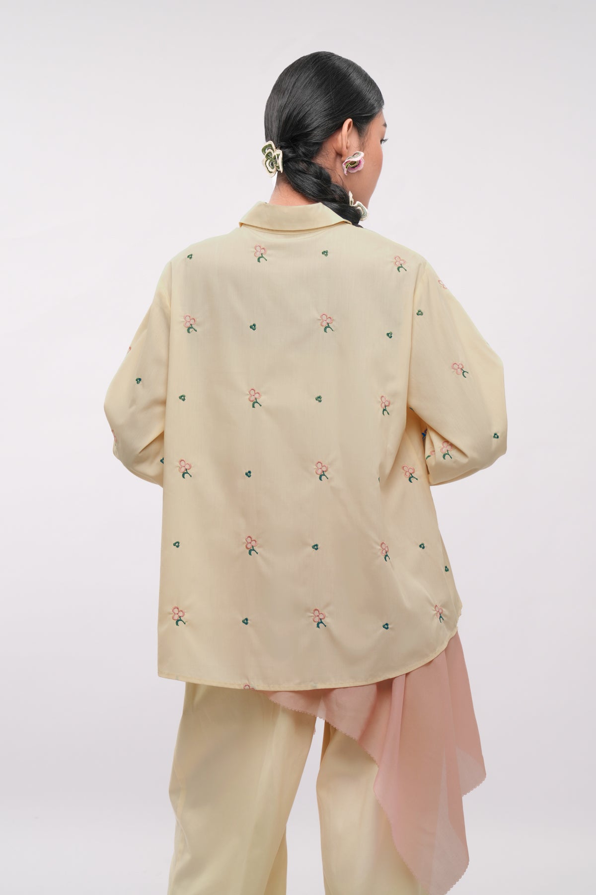 Vionne Double Buttons Shirt - Mist