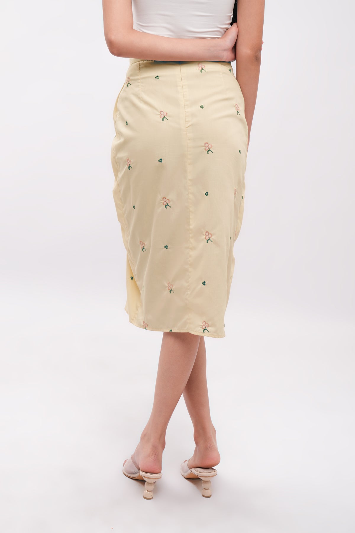 Vionne Drap Skirt - Mist