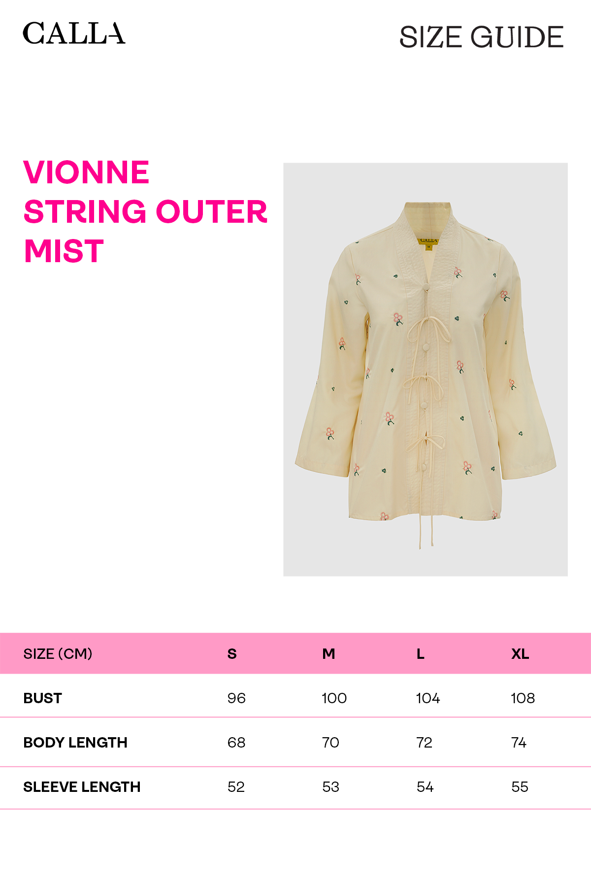 Vionne String Outer - Mist