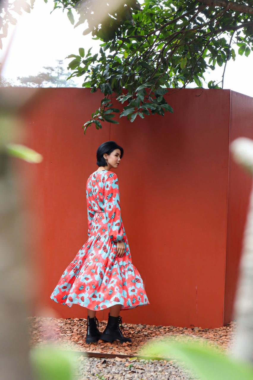 ORANGE BLOSSOM LONG DRESS