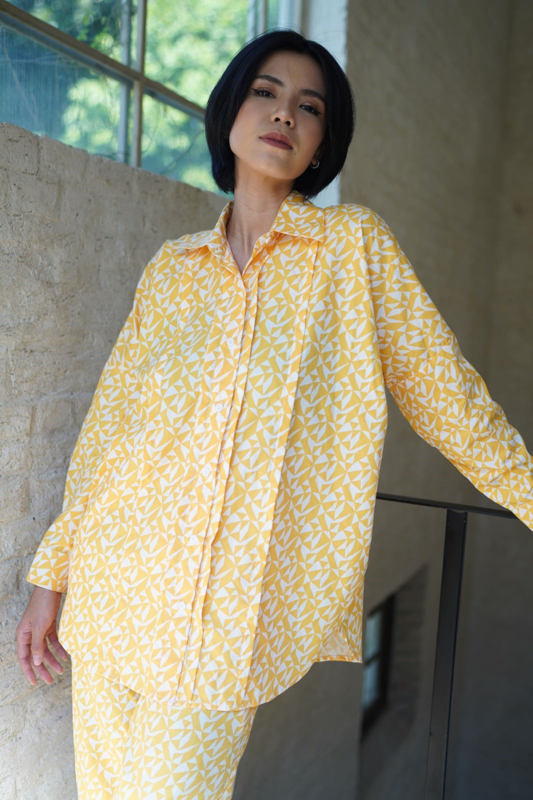 HORIZON OVERSIZED SHIRT IN YELLOW