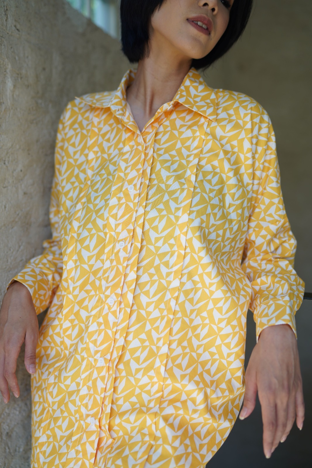 HORIZON OVERSIZED SHIRT IN YELLOW