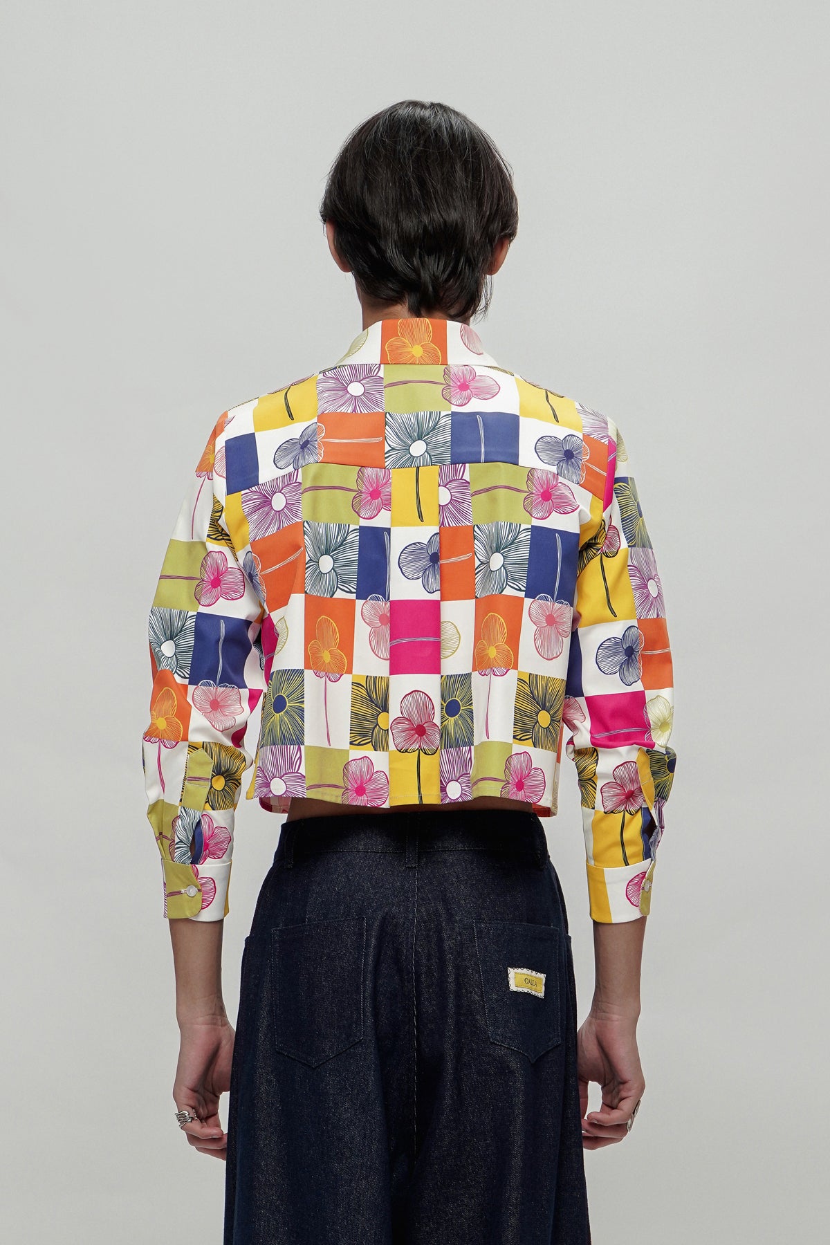 Zoe Crop Shirt - Confetti