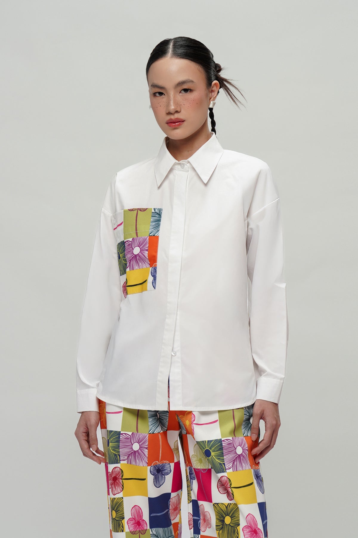 Zoe Pocket Shirt - Confetti