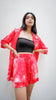 TIE DYE RED ABSTRACT SHORT PANTS NEW