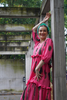 TIE DYE PINK CRINCLE DRESS