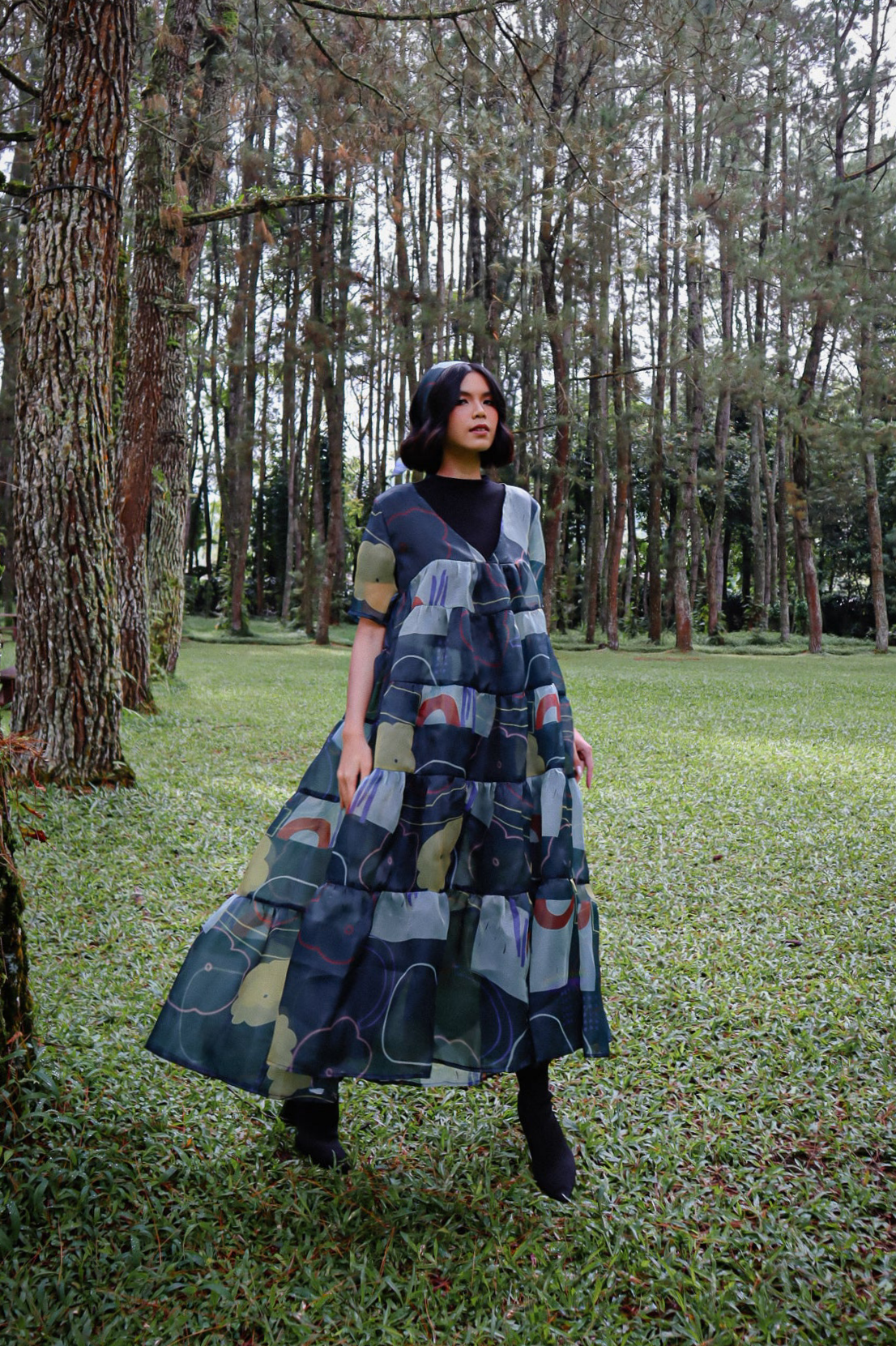 BEAU BLACK ORGANZA DRESS