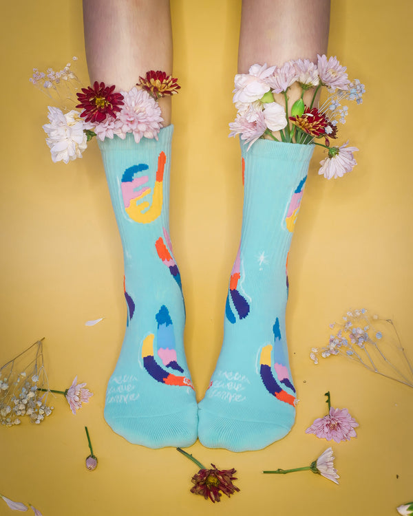 COTTON CANDY MINT SOCKS