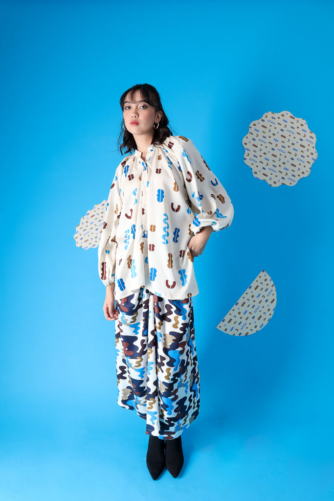 BEANS BALLOON SLEEVE TOP