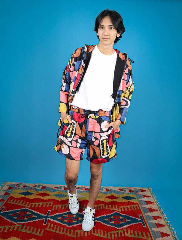 COLORBLOCK MAN NYLON SHORT PANTS