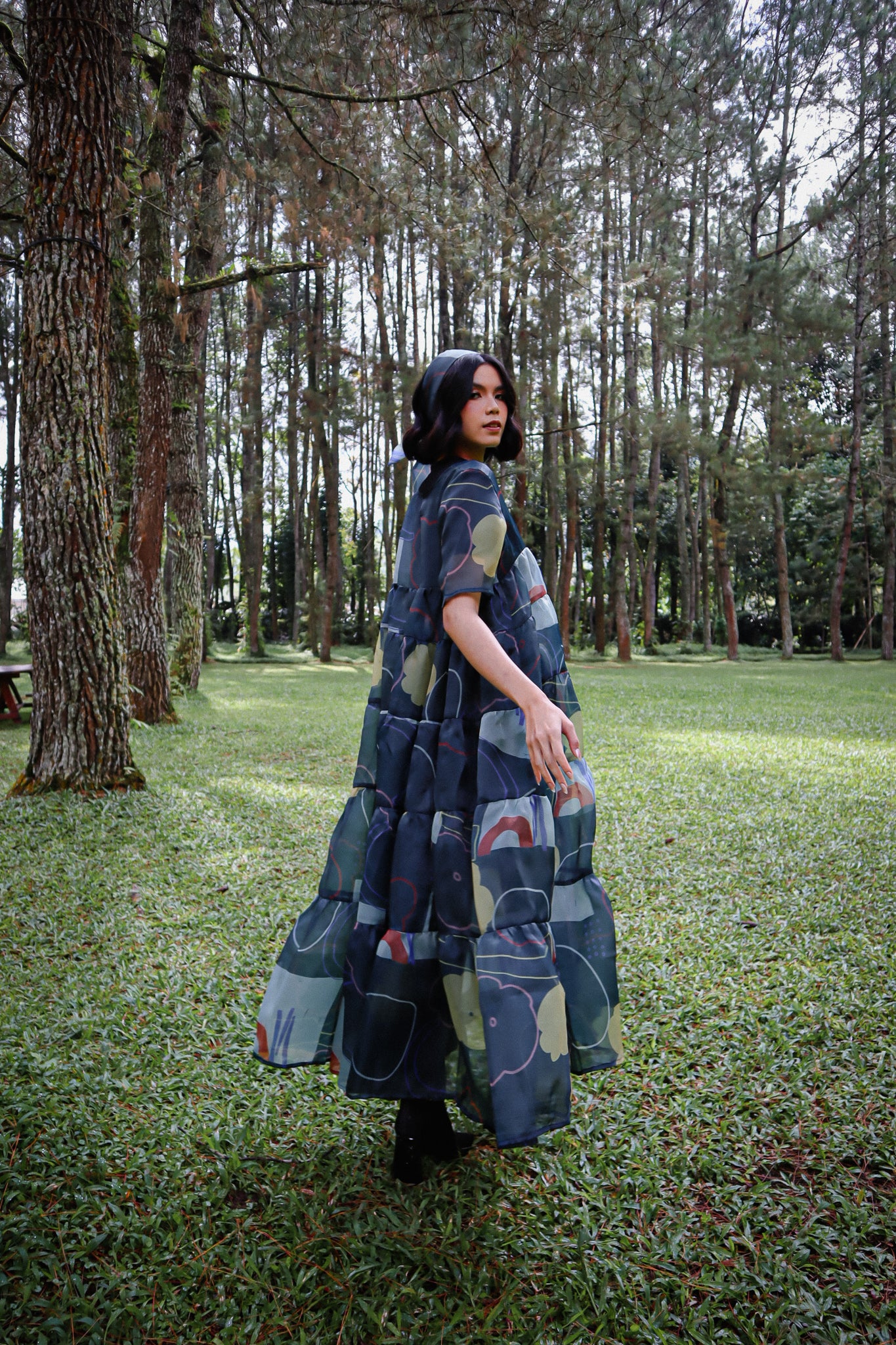BEAU BLACK ORGANZA DRESS