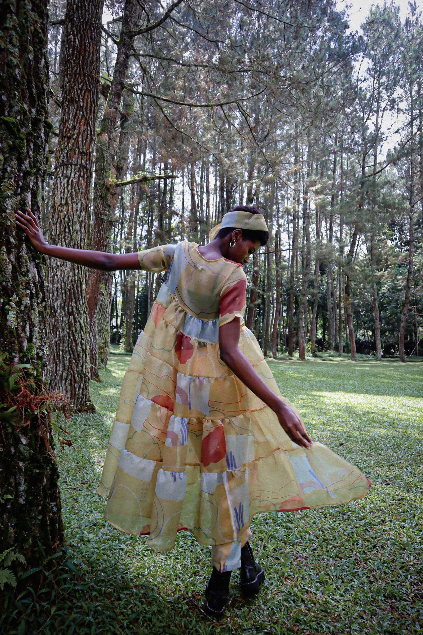 BEAU YELLOW ORGANZA DRESS