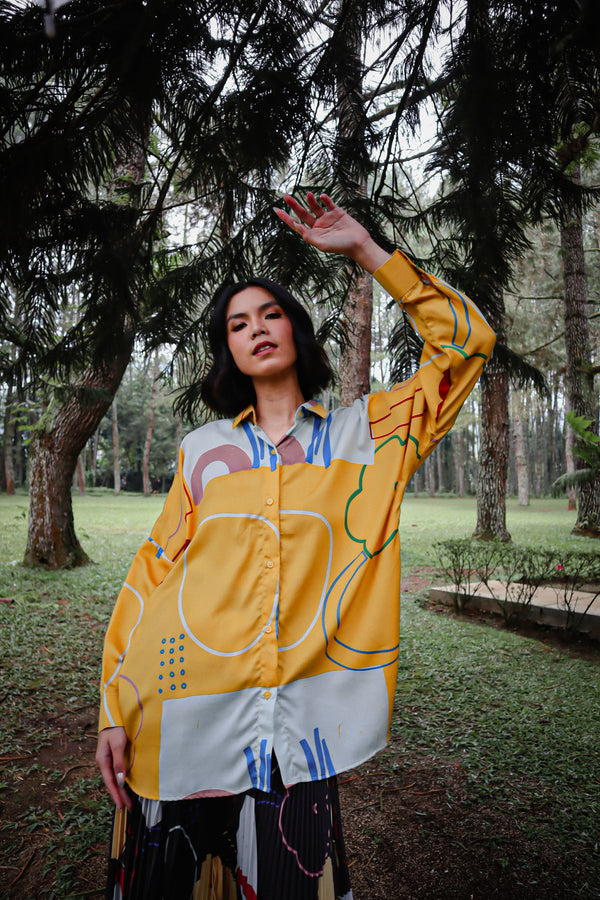 BEAU YELLOW OVERSIZED SHIRT