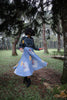 BEAU BLUE UMBRELLA PLEATS SKIRT