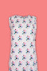 WHITE SEED PLEATS DRESS
