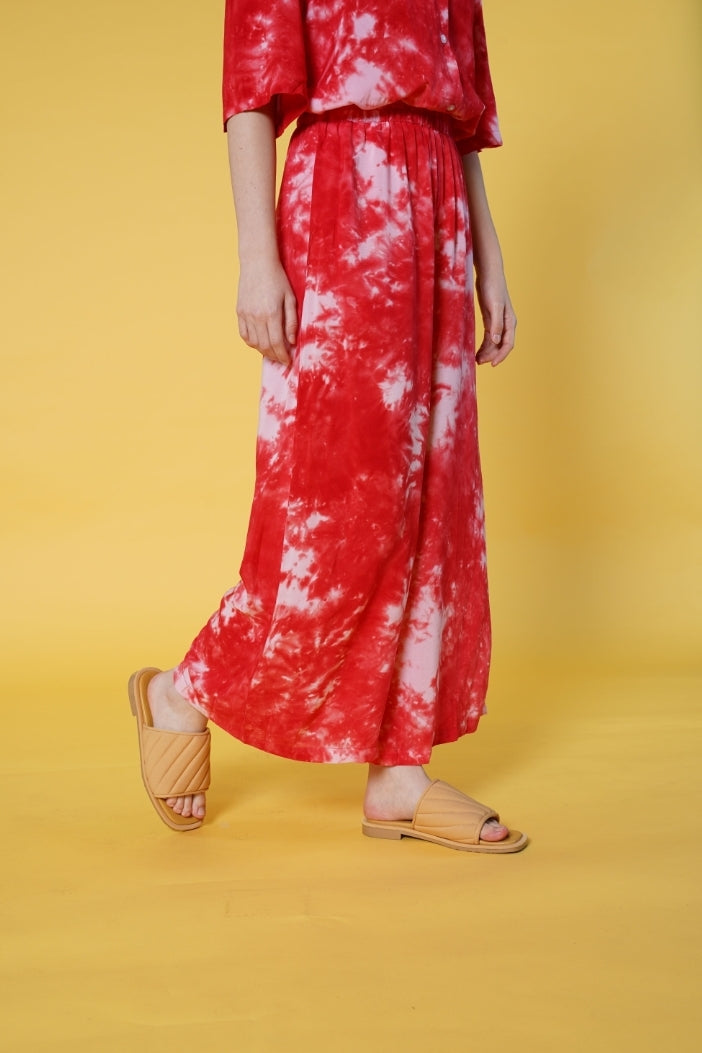 TIE DYE RED ABSTRAK PALAZZO