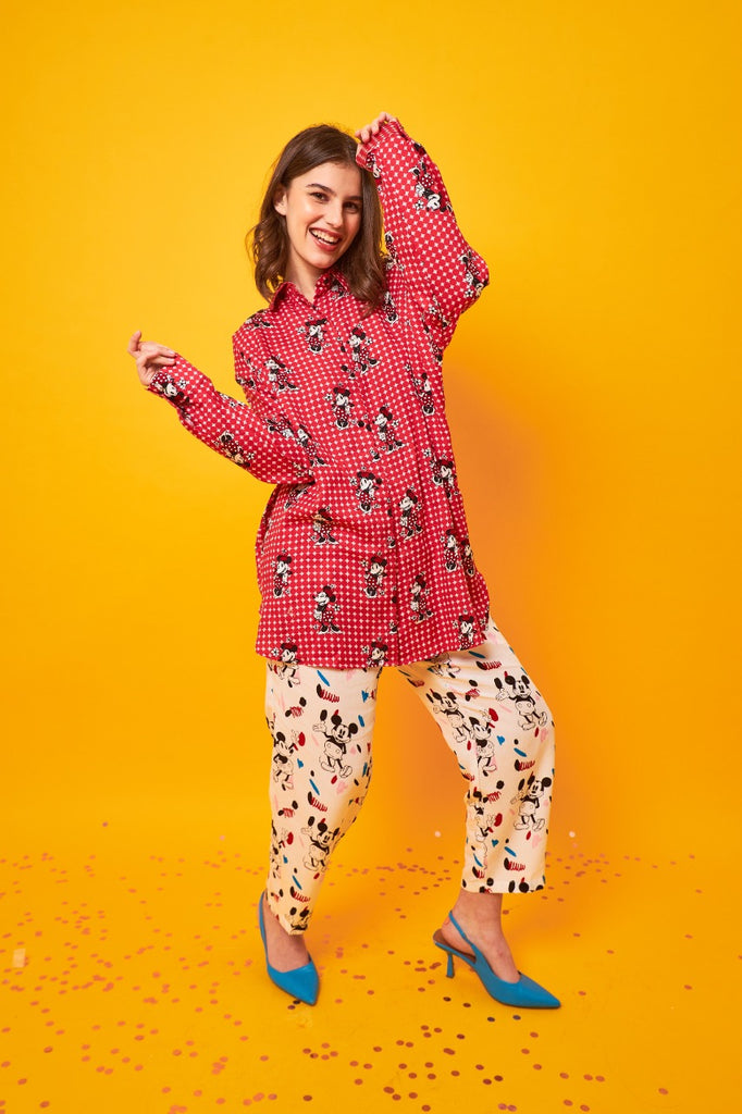 DISNEY MINNIE MOUSE CALLA OVERSIZED SHIRT