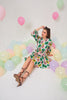 DISNEY MICKEY MOUSE & MINNIE MOUSE CALLA FLARE MIDI DRESS