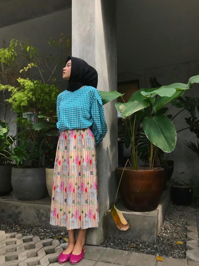 ZOO PLEATS SKIRT