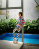 ABSTRACT WHITE LONG LEGGING